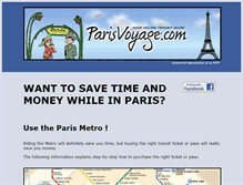 Tablet Screenshot of parisvoyage.com